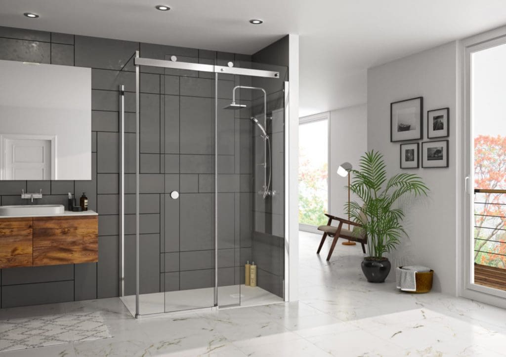10 Series Sliding Door With Side Panel Lr | My Bathroom Specialist