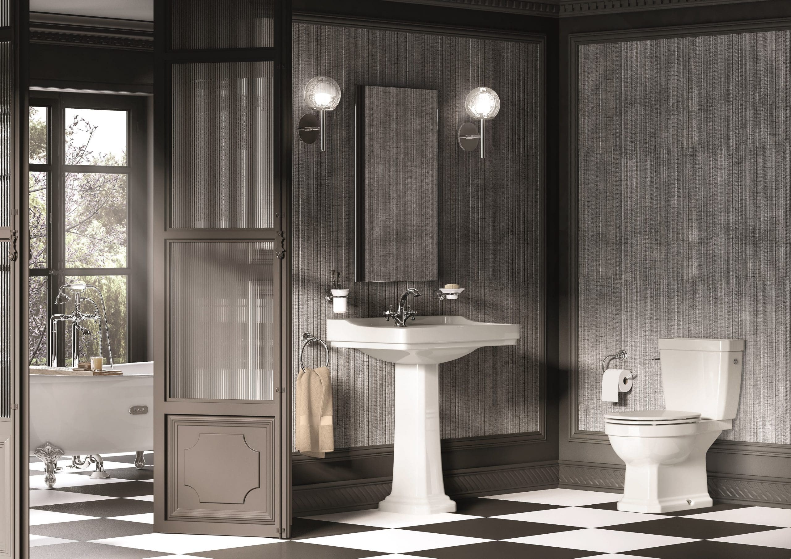 Lazienka Vintage Roca Carmen Bialy Z Czanym T Ambient Pictures Tf Mob Solu Xxl V2 | My Bathroom Specialist