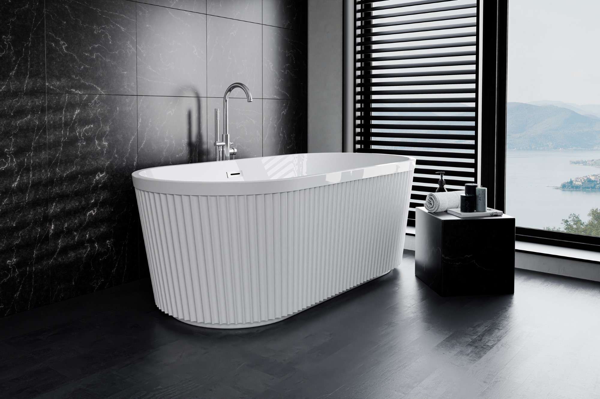 Fluted Free-Standing Bath | My Bathroom Specialist