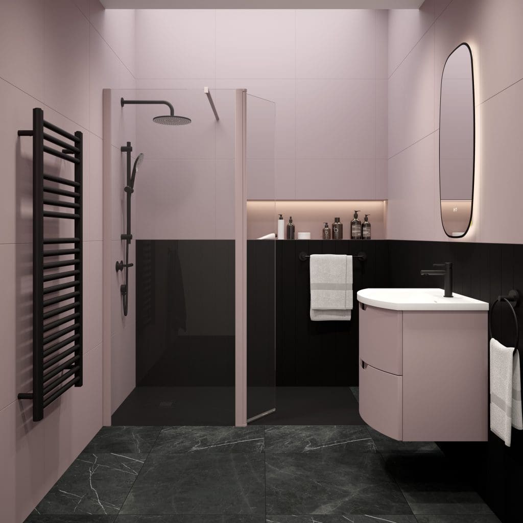 Sonas Aspect Cashmere Pink Nigel Fryer | My Bathroom Specialist