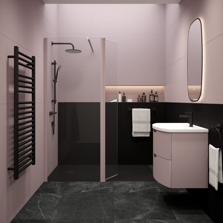 Sonas Aspect Cashmere Pink Nigel Fryer | My Bathroom Specialist