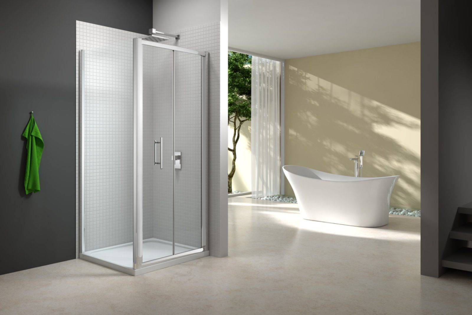 New 6 Series Bifold Door With Side Panel | My Bathroom Specialist
